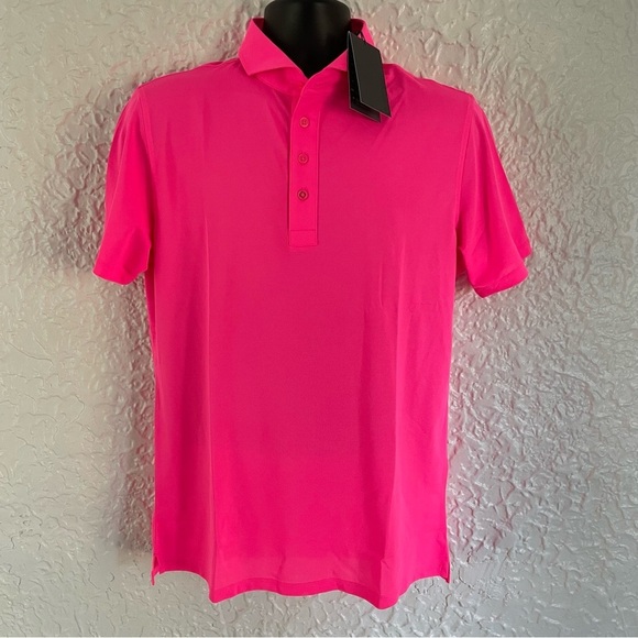 NWT G/FORE Essential Modern Spread Collar Tech Pique Polo M - Picture 2 of 9